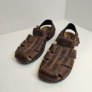 Dr. Scholls Gaston Briar Men's Shoe sandal brown fisherman memory foam Size 12